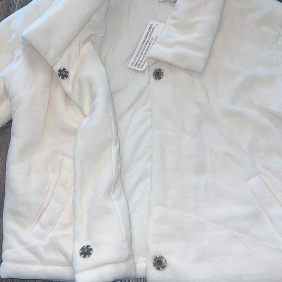 Young Fabulous & Broke Quilted Teddy Puffer Jacket Off White XS NWT - Picture 6 of 10